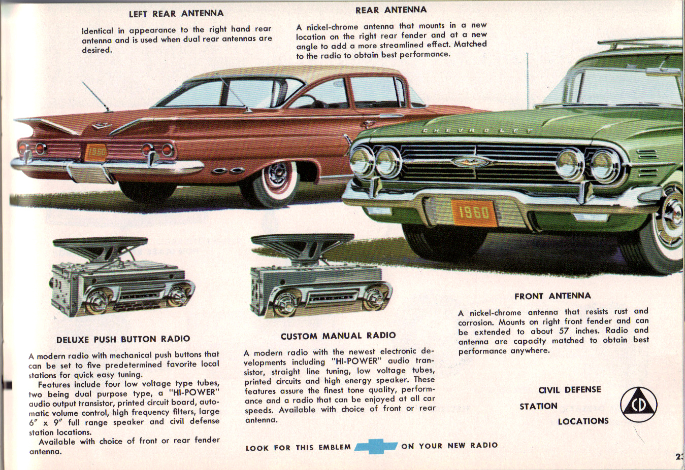 1960 Chevrolet Custom Features Brochure Page 14